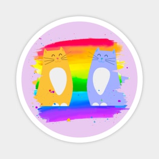 RAINBOW CATS Magnet